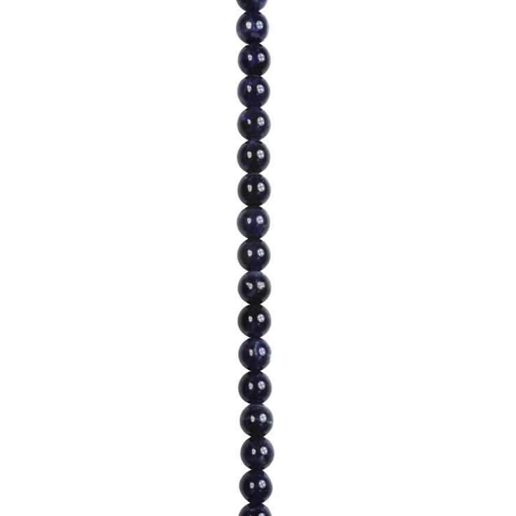 6mm Sodalite Round gemstone bead A Quality 40cm strand