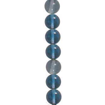 5mm Round gemstone bead Fluorite Blue/Green  'AA'  40cm strand