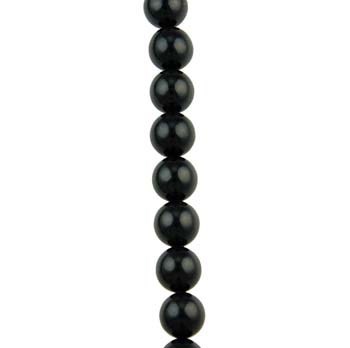 10mm Round gemstone bead Jet Round Bead 40cm strand