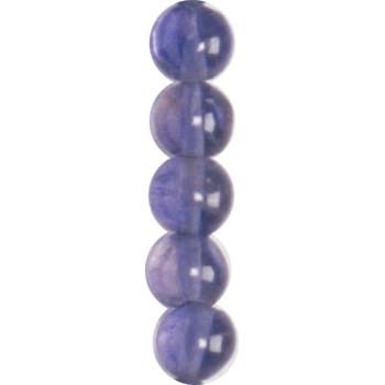 4mm Indian Round gemstone bead Iolite 40cm strand