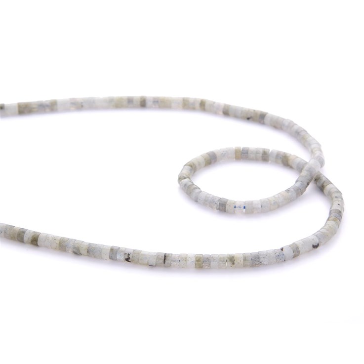 4x2mm Labradorite Wheel Beads 39cm