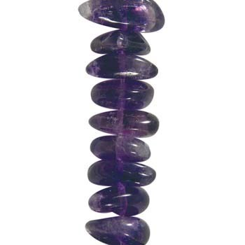 Large tumblechip gemstone beads Amethyst 6/10 x 10/12mm approx 86cm