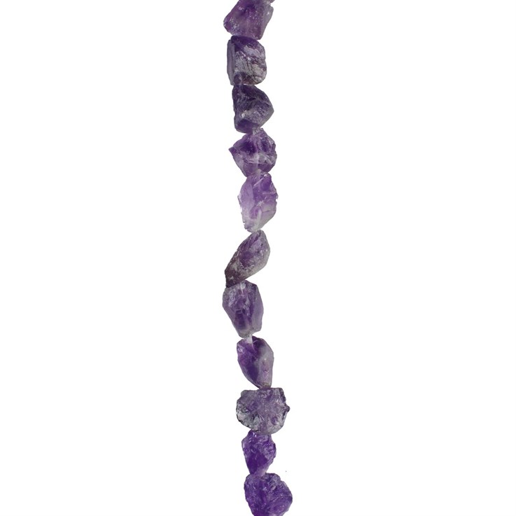 Rough Nugget Amethyst 'A' Quality approx 12-16mm 40cm