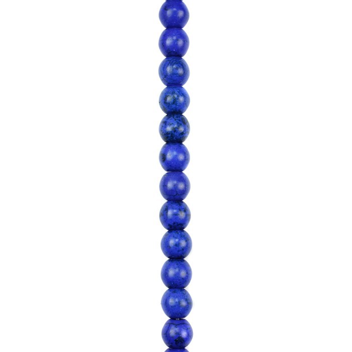 8mm Rainbow Howlite Round Beads Blue 15.5"