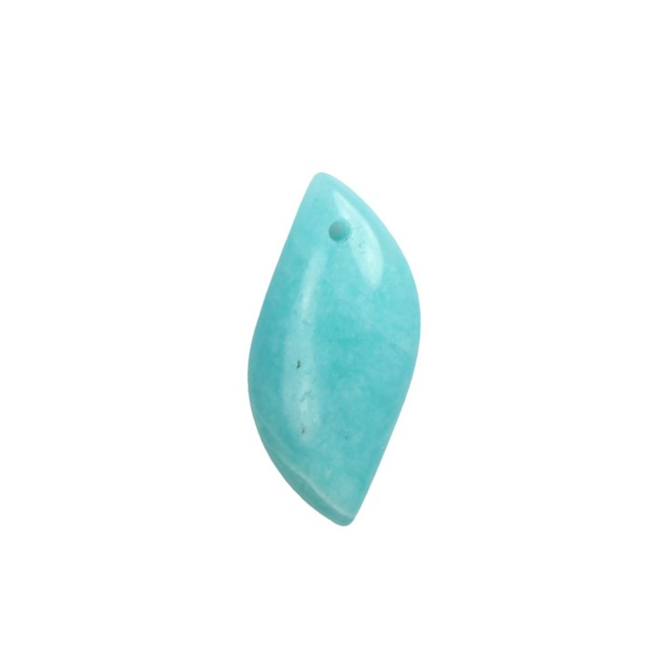 Special Irregular Drop Amazonite (Peru) 9x19x5mm Top Drilled