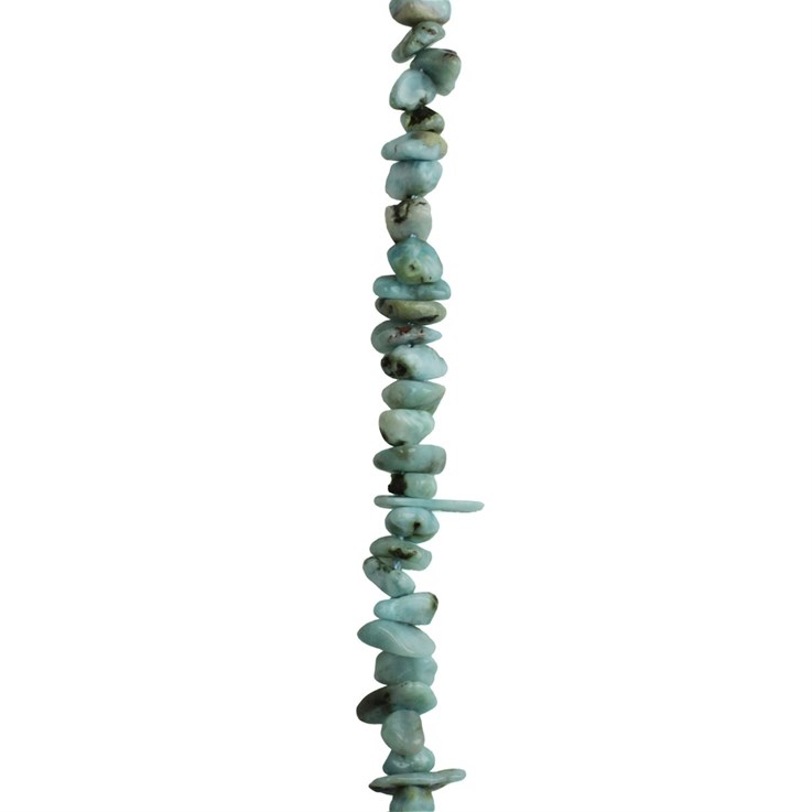 6-8mm Gemstone Tumblechips Larimar 'A'  Quality 40cm