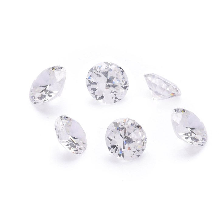 6mm Cubic Zirconia (CZ) Facet