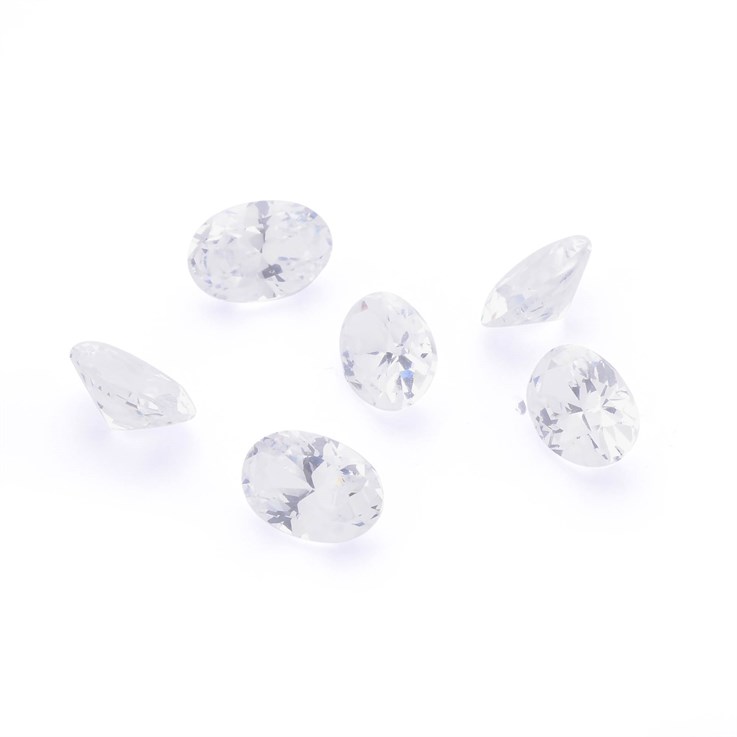 6x4mm Cubic Zirconia (CZ) Facet