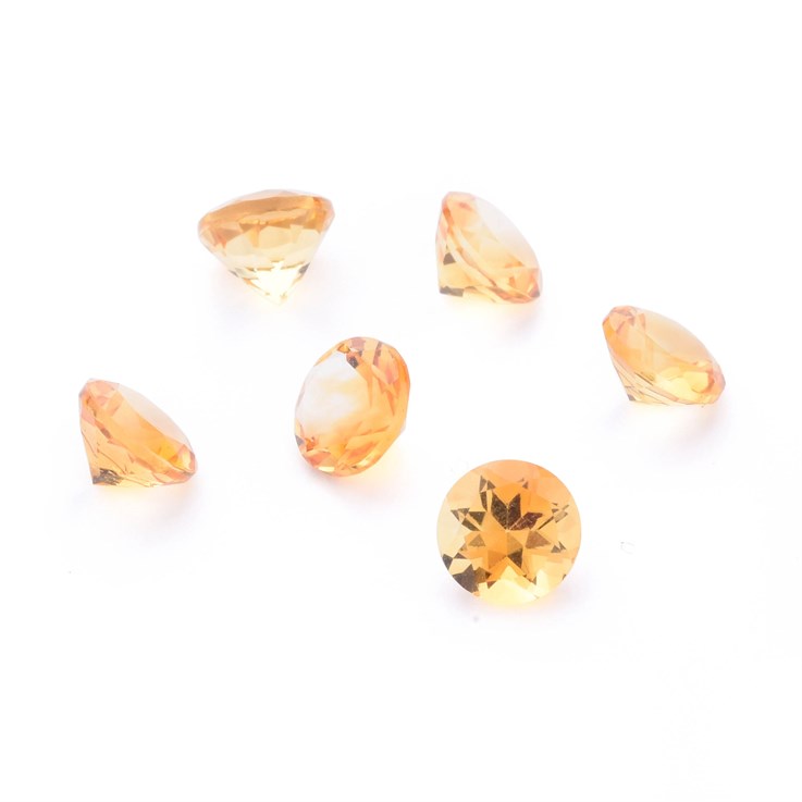 6mm Citrine Facet