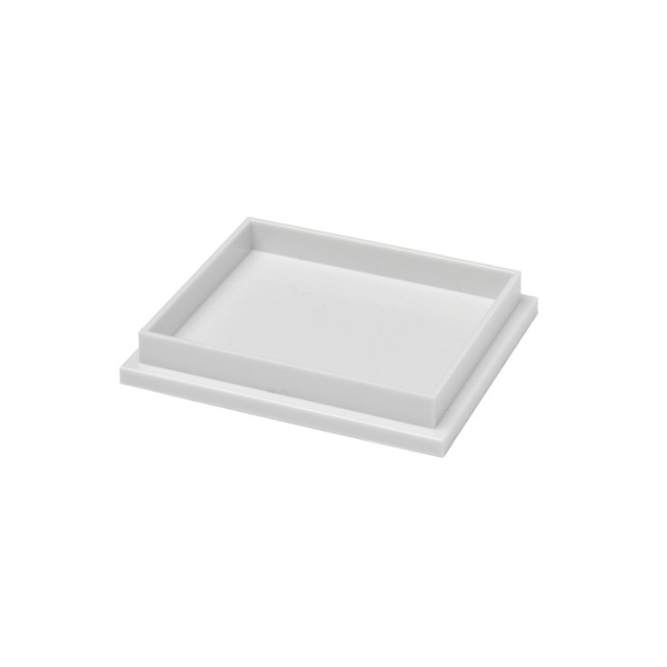 Plastic Shallow Bases White 36 x 30 x 5 mm