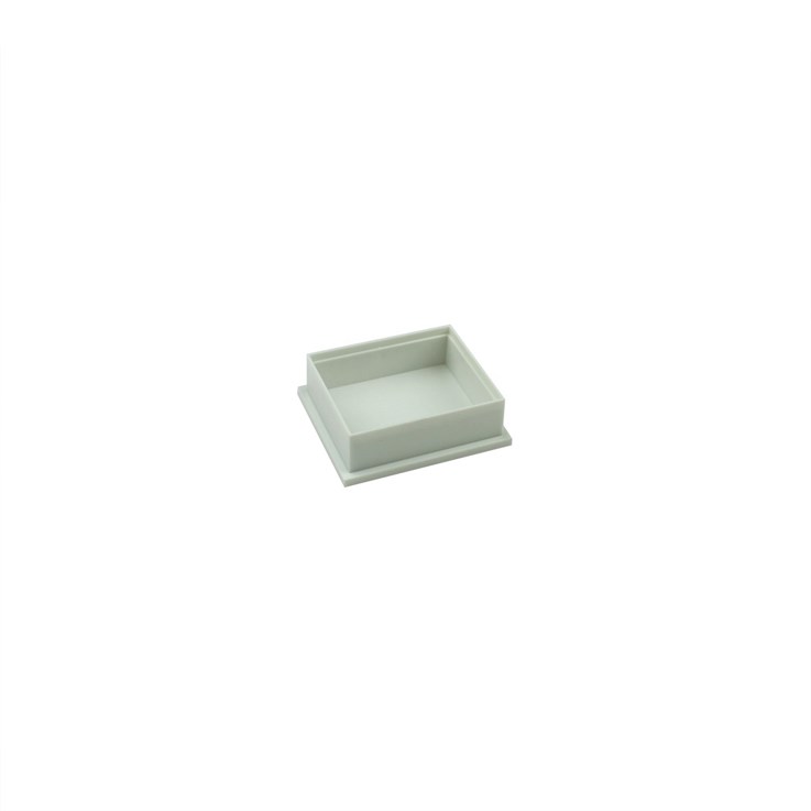 Plastic Deep Bases White 35 x 30 x 10 mm