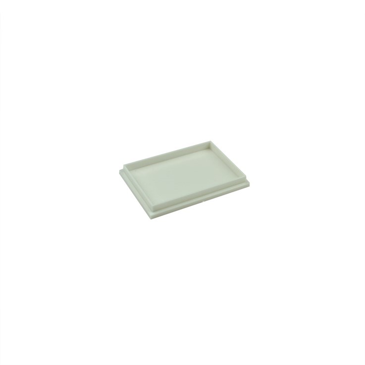 Plastic Pendant Bases Shallow White 54 x 36 x 4 mm