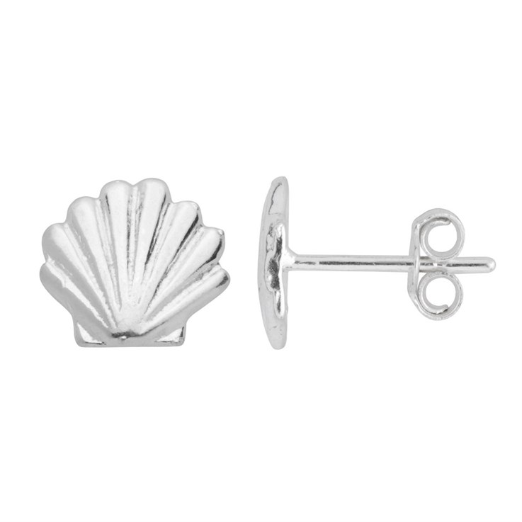 Shell Earstud Sterling Silver