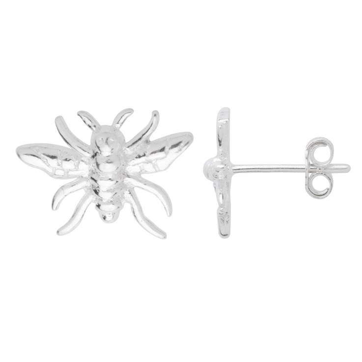 Bee Earstud Sterling Silver