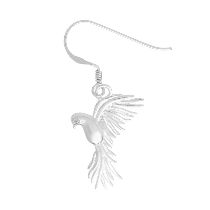 Dove Earrings appx 23x15mm Sterling Silver