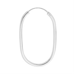 30mm Oval Earhoop Sterling Silver (STS)