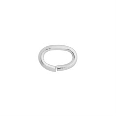 6x4mm Oval Jump Ring  (unsoldered) wire dia 0.90mm Sterling Silver