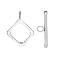 Square Toggle Clasp Sterling Silver