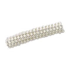 Flexi Coil tube shaped Bead 1"  Sterling Silver (STS)