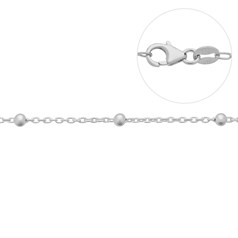 Superior Ball Satellite Chain 16" ECO Sterling Silver  (Anti Tarnish)