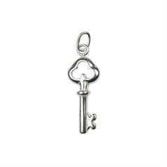 Key Charm Pendant 19mm Sterling Silver (STS)