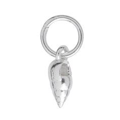 Tiny Shankha Shell 10mm Charm Pendant Sterling Silver