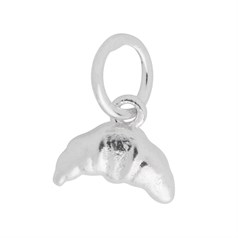 Croissant 10mm Charm Pendant Sterling Silver