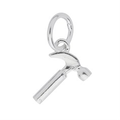 Silversmiths Hammer 12mm Charm Pendant Sterling Silver