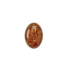 18x13mm Amber Select Gemstone Cabochon