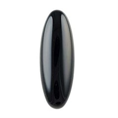 9x40mm Black/Onyx Agate Gemstone Cabochon