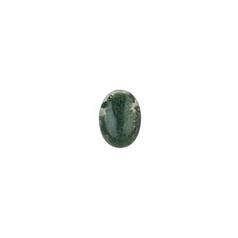 8x6mm Green Moss Agate Gemstone Cabochon