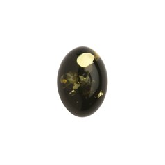 14x10mm Green Amber Gemstone Cabochon