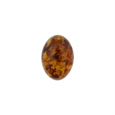 14x10mm Pressed Amber Gemstone Cabochon