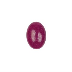 14x10mm Mountain Jade (dyed) Cerise Gemstone Cabochon