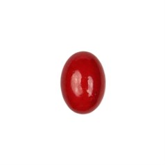 14x10mm Mountain Jade (dyed) Red Gemstone Cabochon