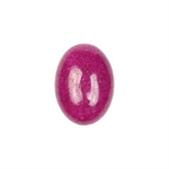 18x13mm Mountain Jade (dyed) Cerise Gemstone Cabochon