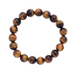 Tiger Eye 10mm Gemstone Bead Bracelet