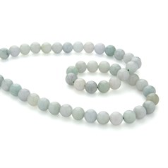 8mm Round Gemstone Bead Burmese Jade 40cm Strand