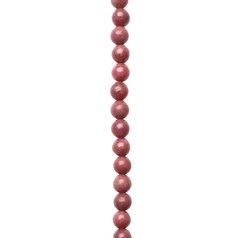 8mm Round gemstone bead Rhodonite 40cm strand