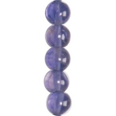 4mm Indian Round gemstone bead Iolite 40cm strand