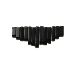 Gemstone Feature Tapered Set 13 Piece Black Stone