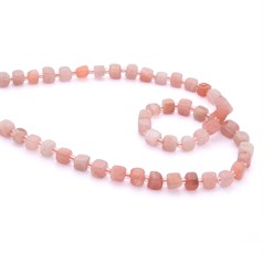 Sunstone Polished Irregular Cube 6x6mm Beads 40cm