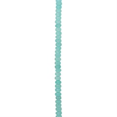 4x2mm Facet Button  Dyed Jade Amazonite 40cm strand