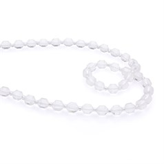 Crystal 8mm Faceted Energy Column Bead 40cm Strand