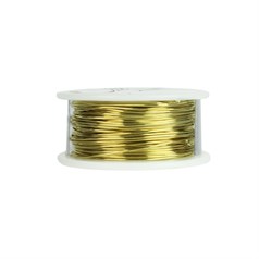 Parawire 22 Gauge (0.64mm) Gold Tone Brass Wire 15 Yard (13.7m) Spool