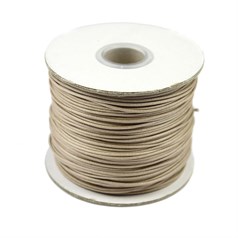 Natural Waxed Beading Cord 1mm 100 Metre Reel