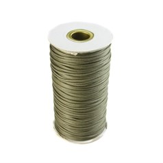 Khaki Waxed Cord 2mm 100 Metre Reel