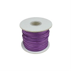 Deep Purple Waxed Cord 1mm 100 Metre Reel