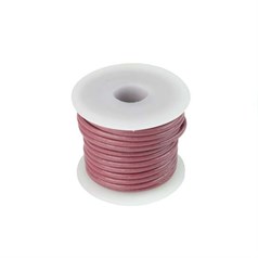 2mm Round Leather 5 Metre Reel Fuchsia