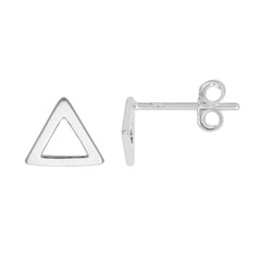 Open Triangle Earstud Sterling Silver